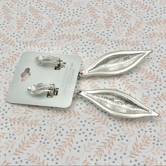 Long Clip On Statement Earrings - Picture 3 of 5